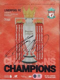 JURGEN KLOPP 2019/20 LIVERPOOL FC CHAMPIONS SIGNED PROGRAMME (ACG CERT AG18802)-1