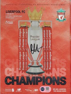 TRENT ALEXANDER-ARNOLD LFC 19/20 CHAMPIONS SIGNED PROGRAMME (ACG CERT AG18800)-1