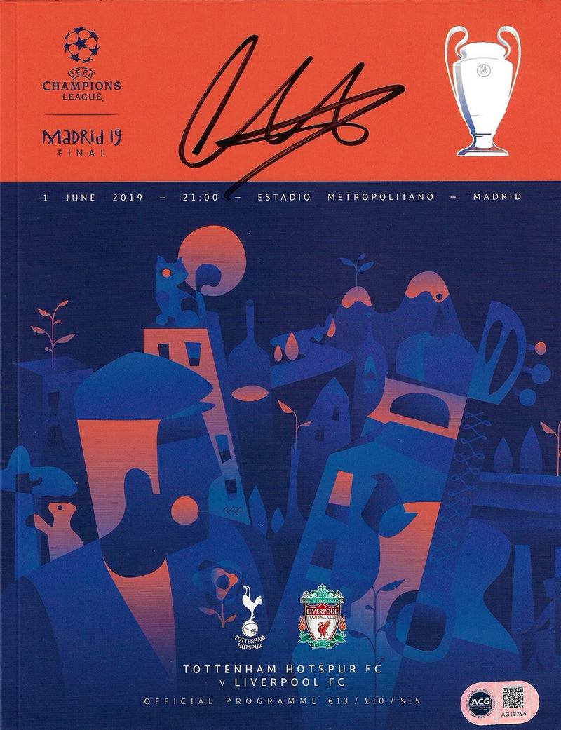TRENT ALEXANDER-ARNOLD SIGNED 2019 LFC UCL FINAL PROGRAMME (ACG CERT AG18795)-1