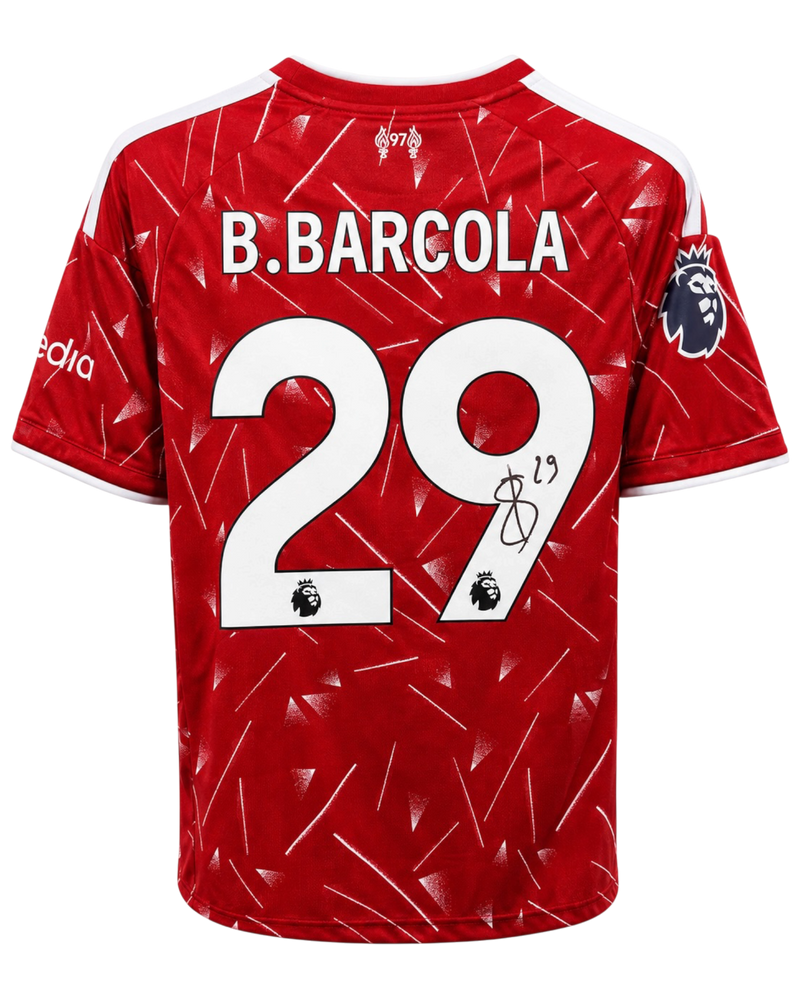 BRADLEY BARCOLA SIGNED LIVERPOOL FC 2026/27 HOME SHIRT (ACG CERT)-1