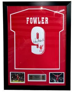 ROBBIE FOWLER SIGNED FRAMED 1996/97 LIVERPOOL FC HOME SHIRT (AFTAL COA)-1