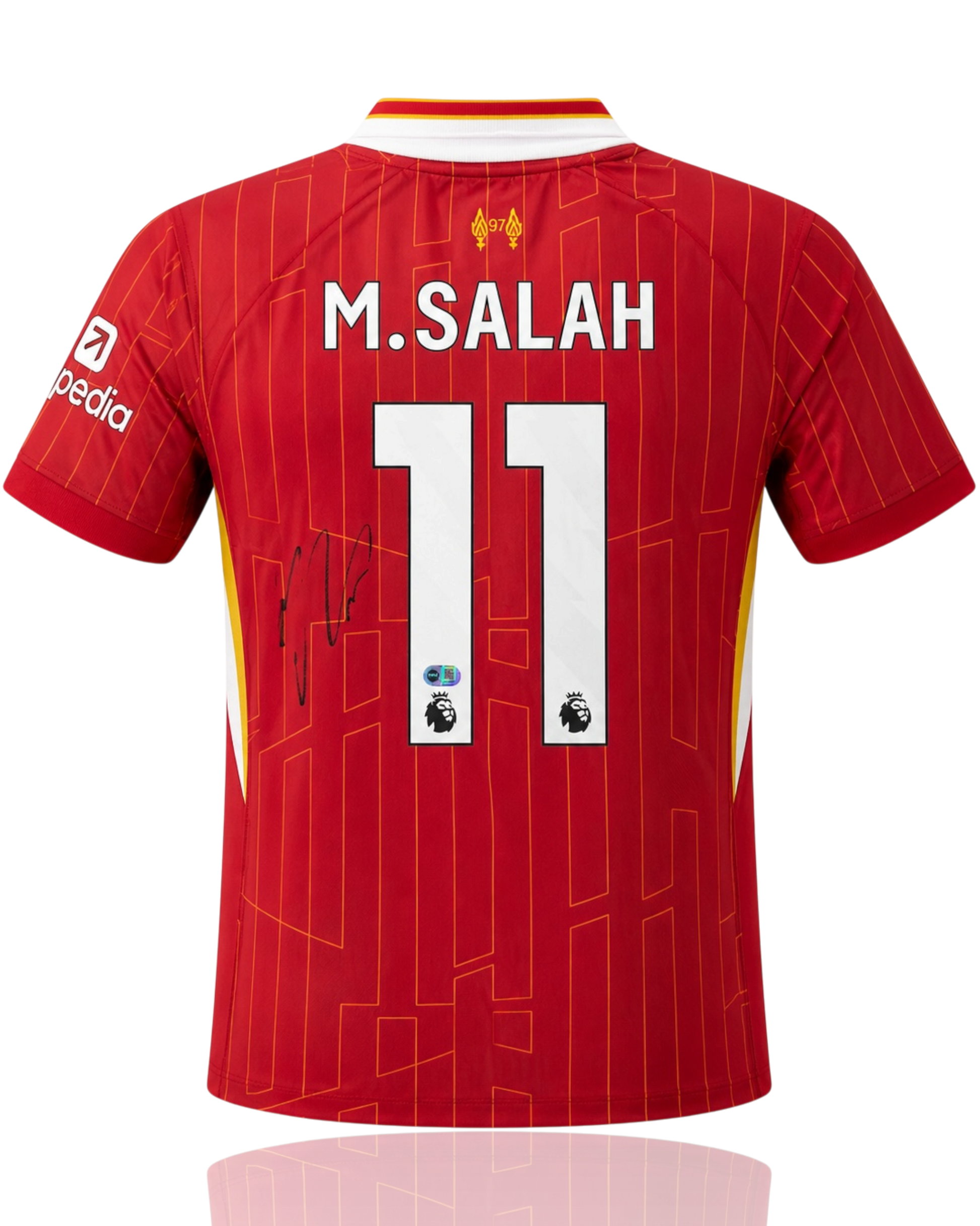 MOHAMED SALAH SIGNED LIVERPOOL FC HOME 2024/25 SHIRT (ACG CERT AG19043)-1