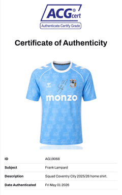 FRANK LAMPARD SIGNED COVENTRY CITY 25/26 CHAMPIONS HOME SHIRT (ACG CERT AG19068)-2