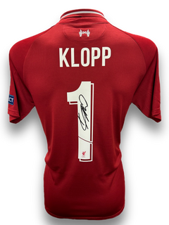 JURGEN KLOPP SIGNED 2018/19 LIVERPOOL CHAMPIONS LEAGUE FINAL SHIRT (AFTAL COA)-1