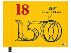 CAMERON SMITH SIGNED THE OPEN 150TH OPEN WINNER PIN FLAG (ACG CERT AG135932)-1