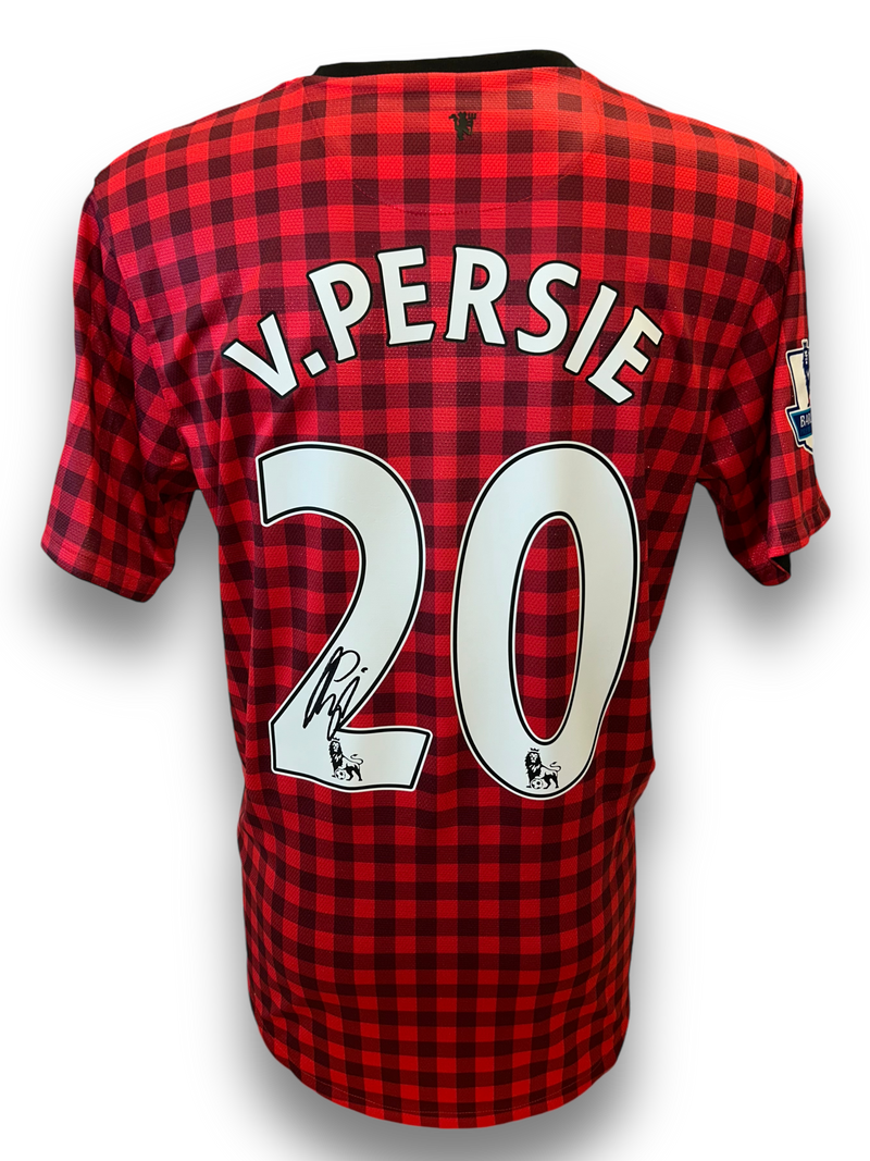 ROBIN VAN PERSIE SIGNED 2012/14 3 MANCHESTER UNITED HOME SHIRT (AFTAL COA)-1