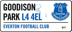 TIM CAHILL SIGNED EVERTON FC GOODISON PARK STREET SIGN (ACG CERT AG19336)-1