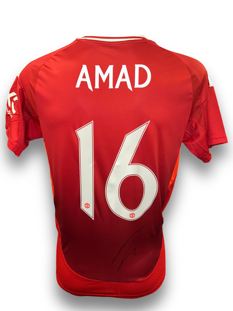 AMAD DIALLO SIGNED 2024/25 MANCHESTER UNITED HOME SHIRT AMAD 16 (AFTAL COA)-1