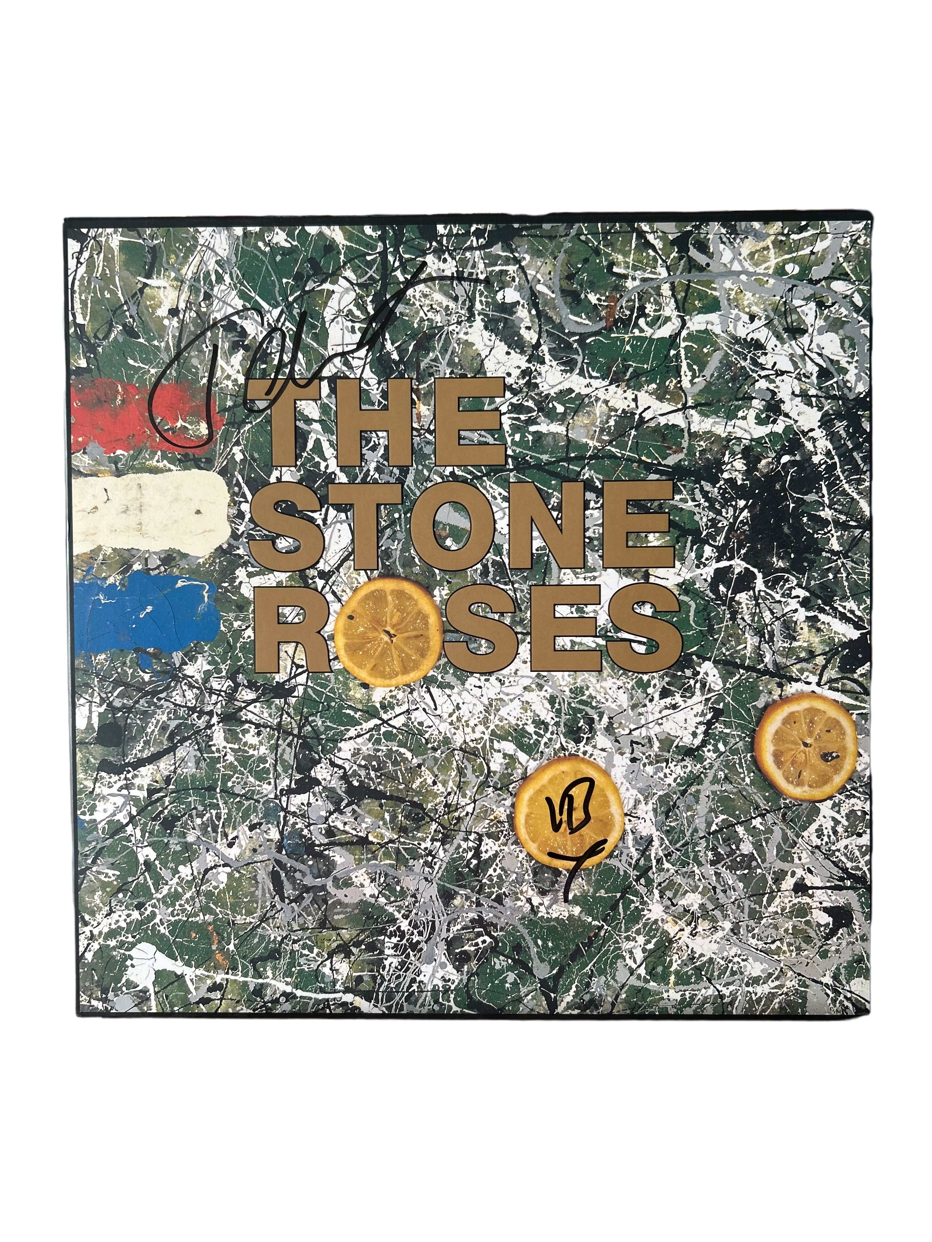 IAN BROWN & JOHN SQUIRE SIGNED THE STONE ROSES ALBUM 12” VINYL (AFTAL COA)