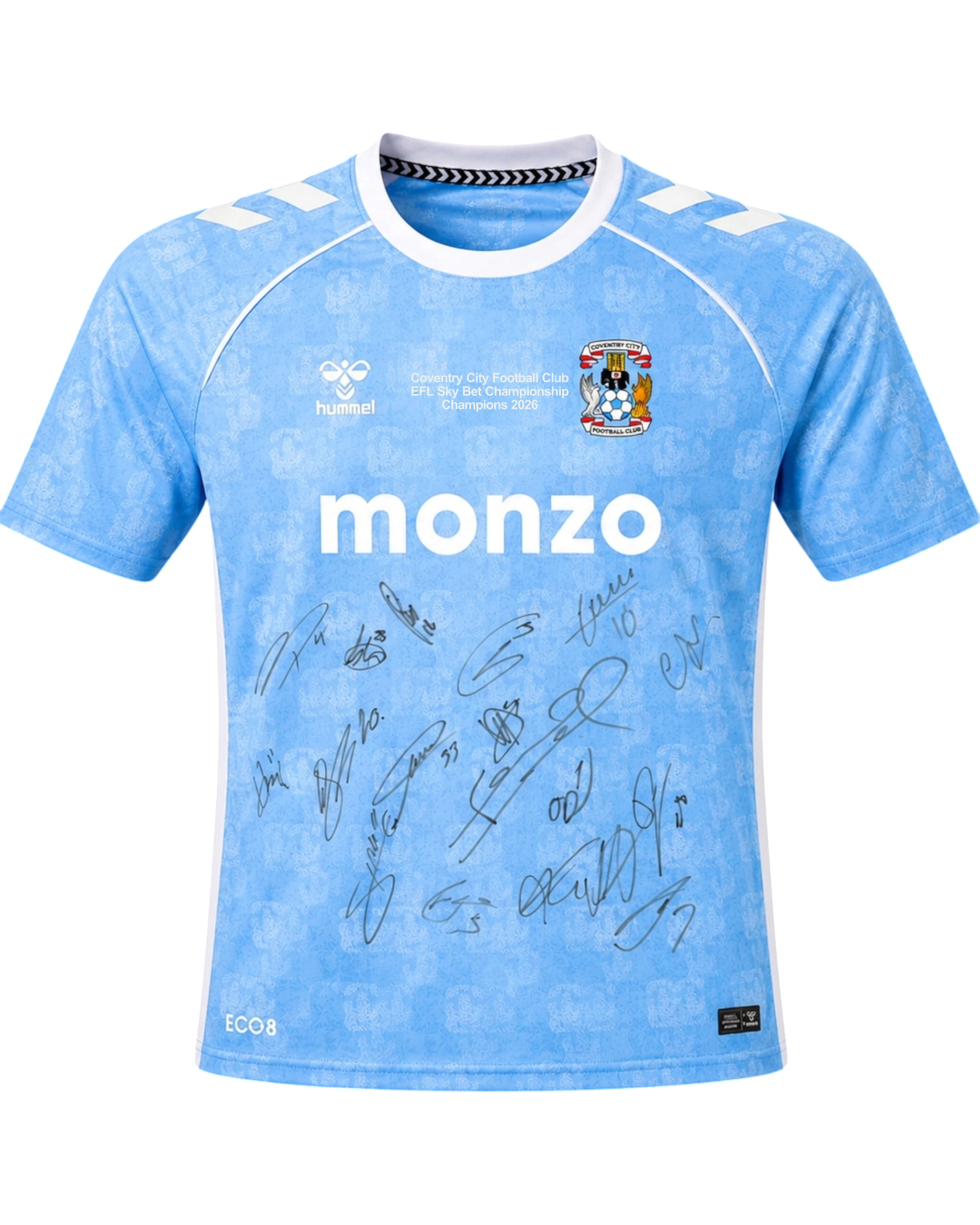 COVENTRY CITY FC 2025/26 CHAMPIONS SQUAD SIGNED HOME SHIRT (ACG CERT AG19065)-1