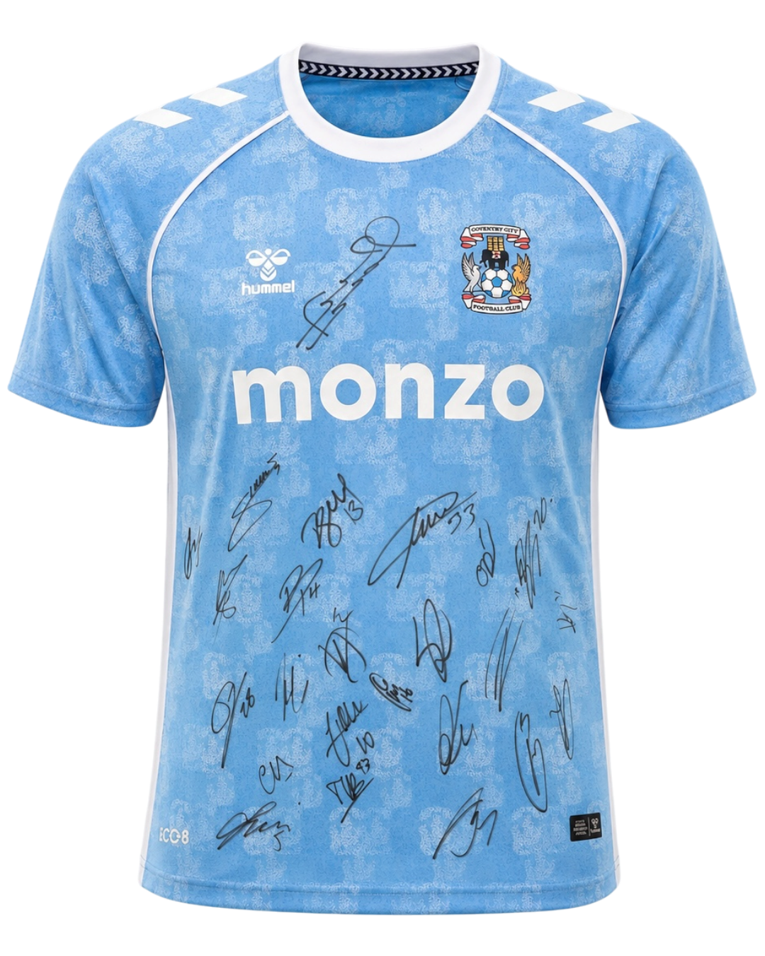 COVENTRY CITY FC 2025/26 CHAMPIONS SQUAD SIGNED HOME SHIRT (ACG CERT AG19031)