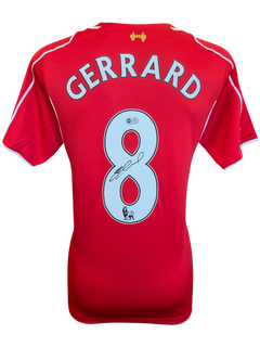 STEVEN GERRARD SIGNED LIVERPOOL FC 2014/15 HOME SHIRT (ACG CERT AG19208)-1