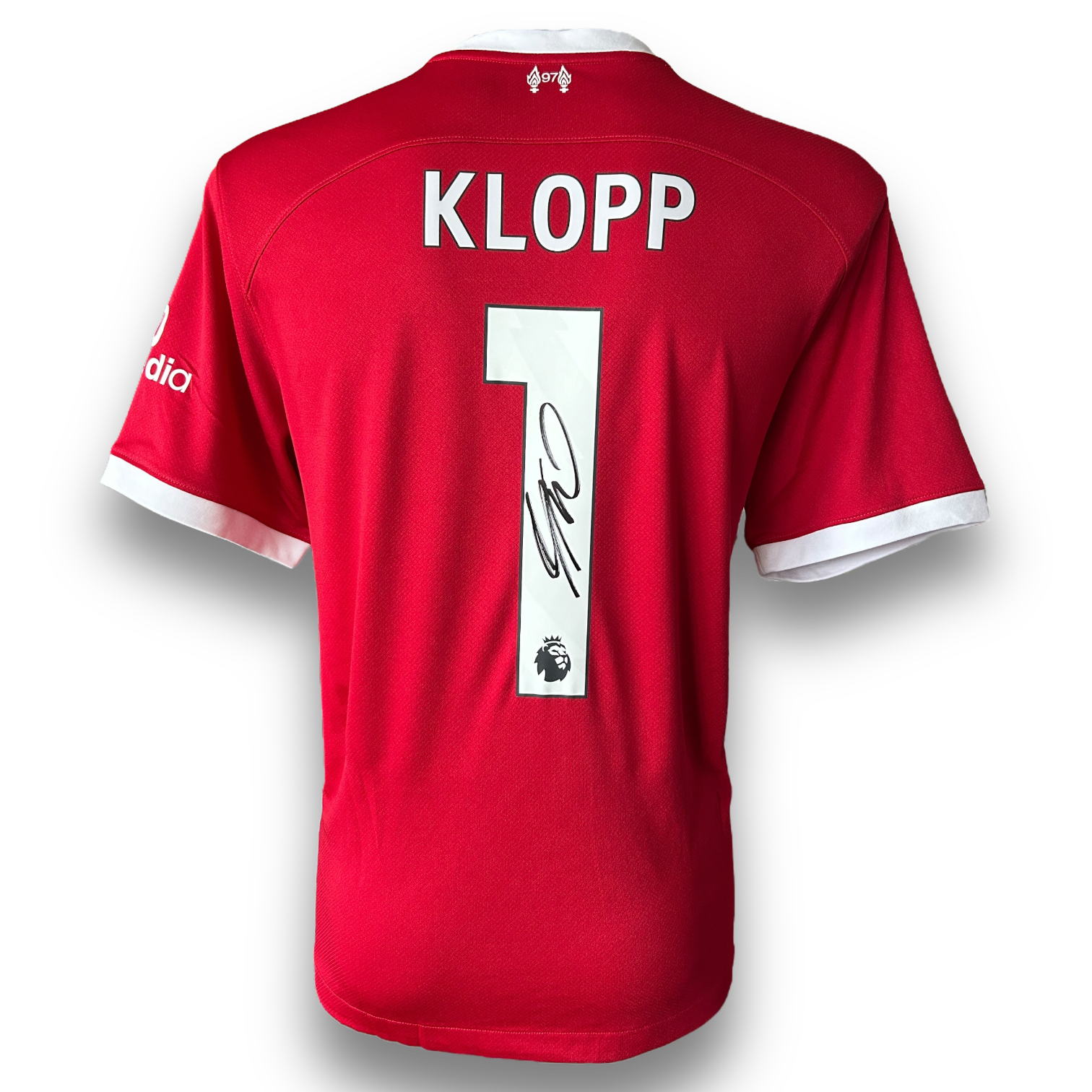 JURGEN KLOPP SIGNED 23/24 LIVERPOOL FC HOME SHIRT (AFTAL COA)