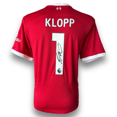 JURGEN KLOPP SIGNED 23/24 LIVERPOOL FC HOME SHIRT (AFTAL COA)-1
