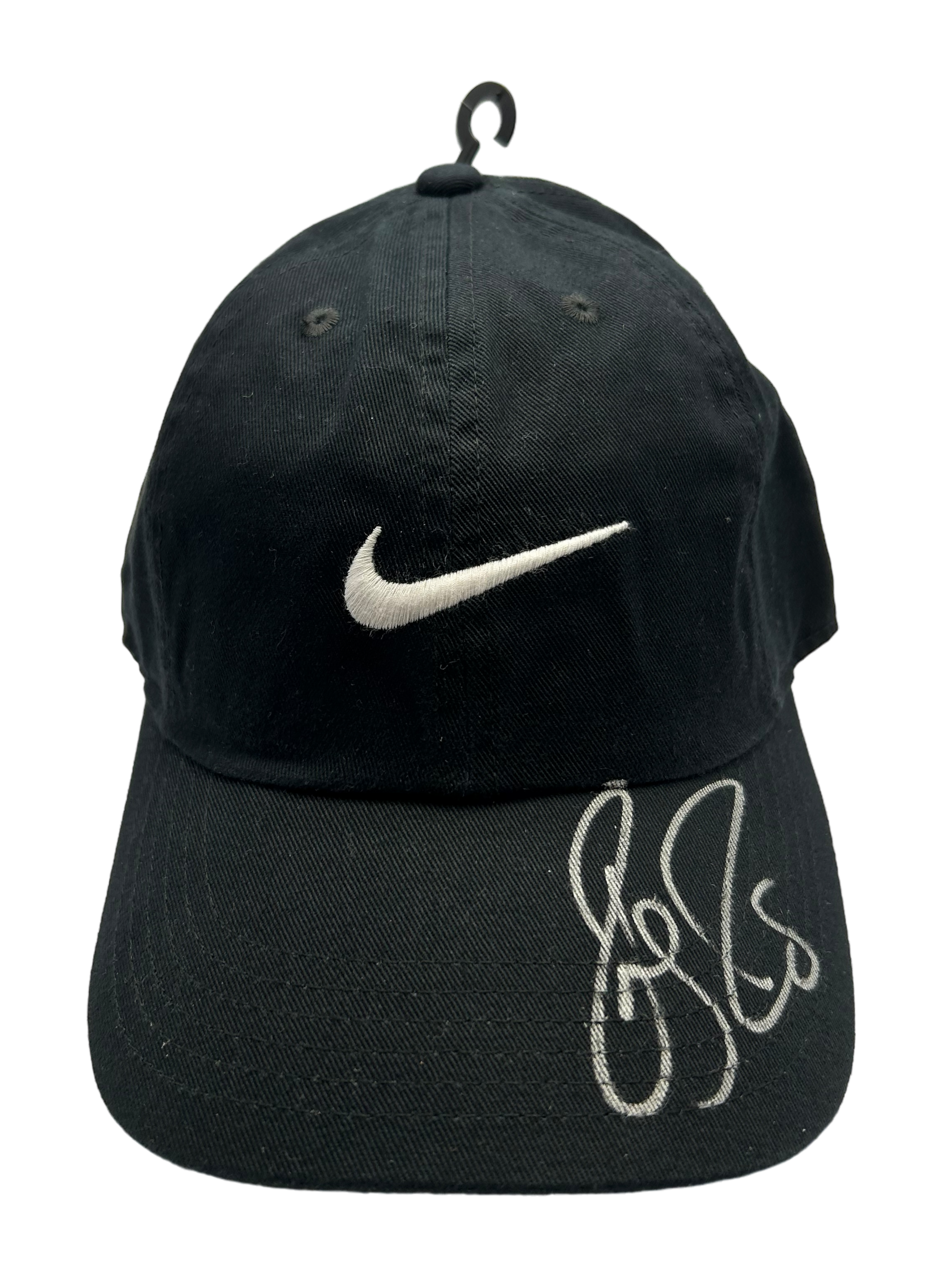 ROGER FEDERER SIGNED BLACK NIKE TENNIS CAP WIMBLEDON (AFTAL COA) 2-1