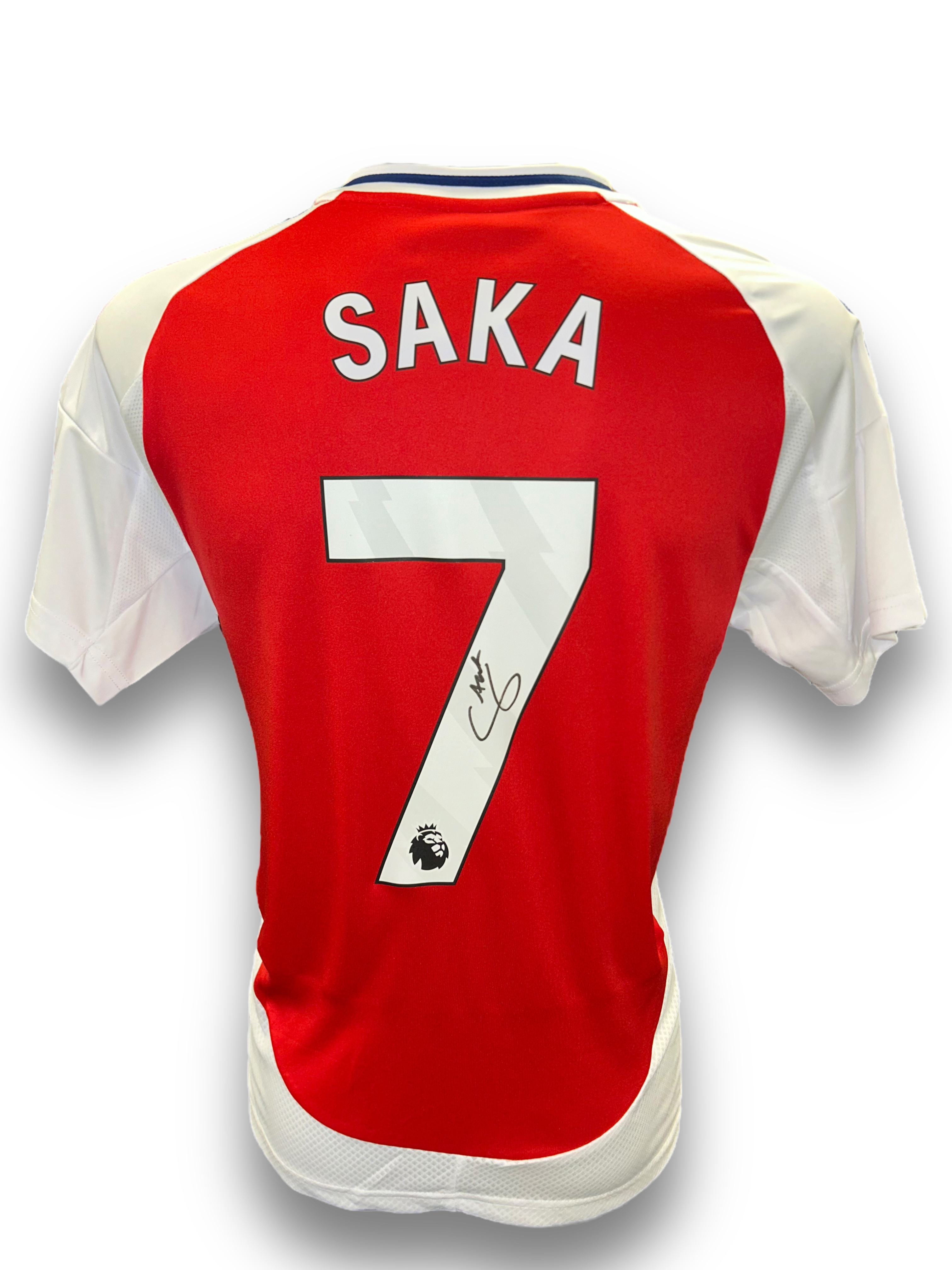 BUKAYO SAKA SIGNED ARSENAL FC 2024/25 HOME SHIRT SAKA 7 (AFTAL COA)