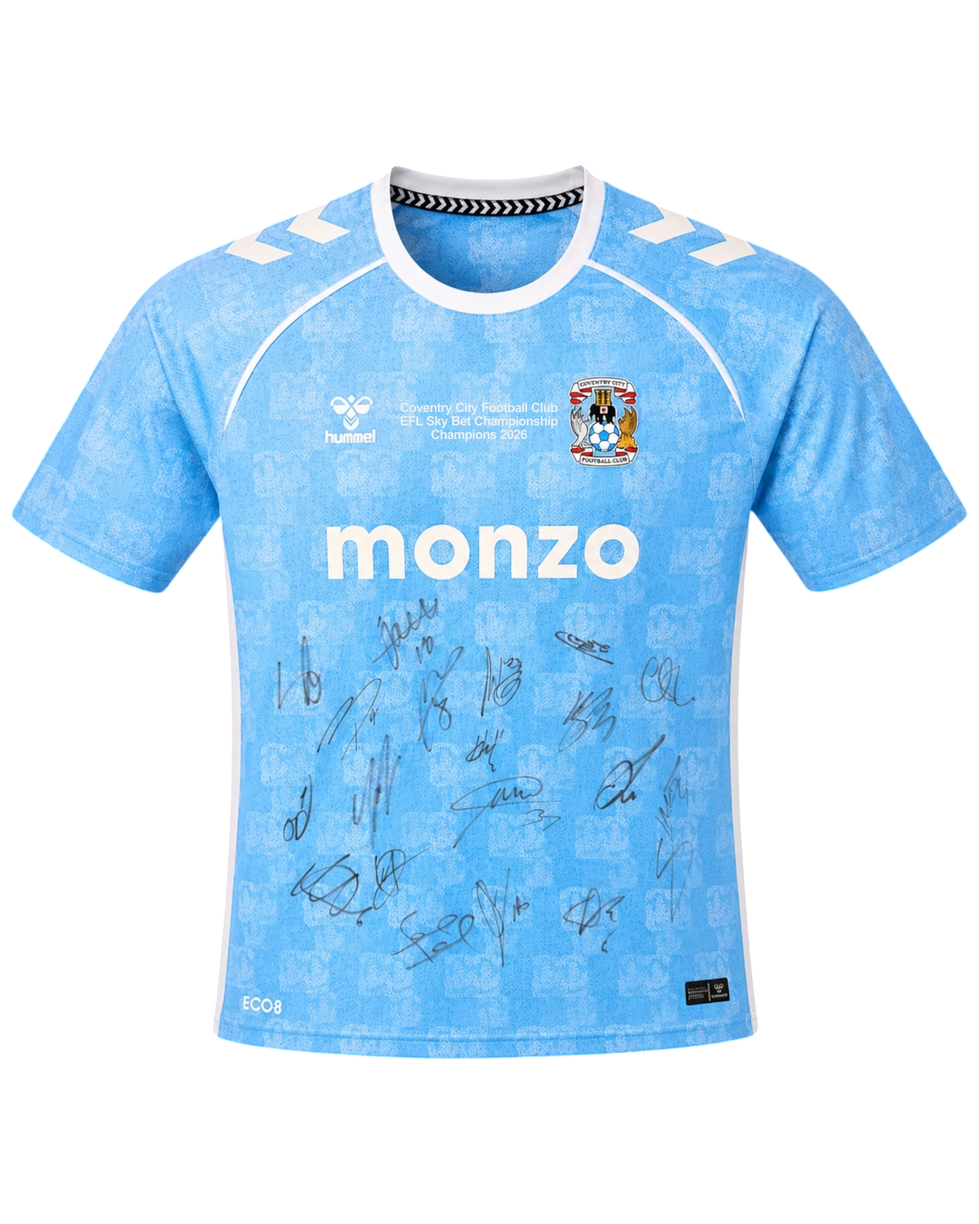 COVENTRY CITY FC 2025/26 CHAMPIONS SQUAD SIGNED HOME SHIRT (ACG CERT AG19063)-1