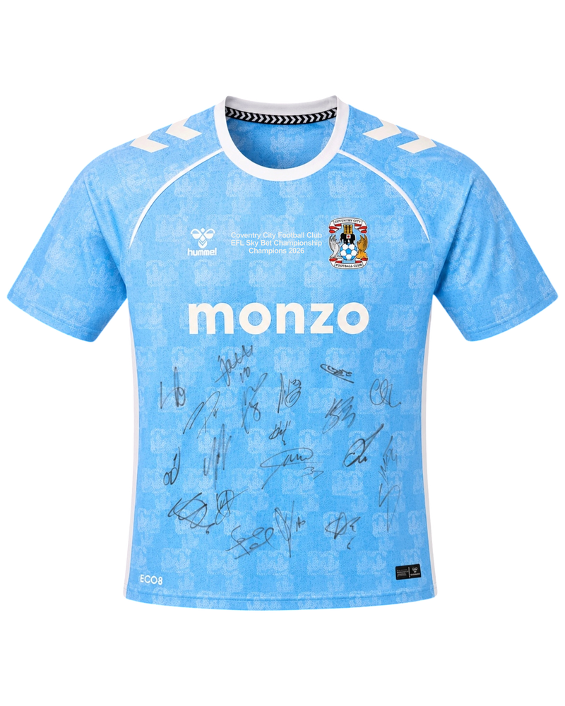 COVENTRY CITY FC 2025/26 CHAMPIONS SQUAD SIGNED HOME SHIRT (ACG CERT AG19063)-1