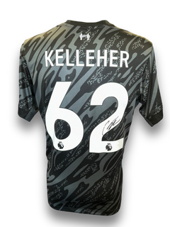 CAOIMHIN KELLEHER SIGNED 2024/25 LIVERPOOL FC GOALKEEPER SHIRT (AFTAL COA)-1