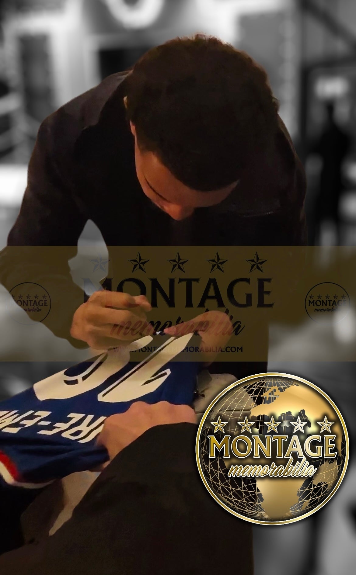 WARREN ZAIRE-EMERY SIGNED FRANCE EURO 2024 HOME SHIRT (ACG CERT AG17489)-4