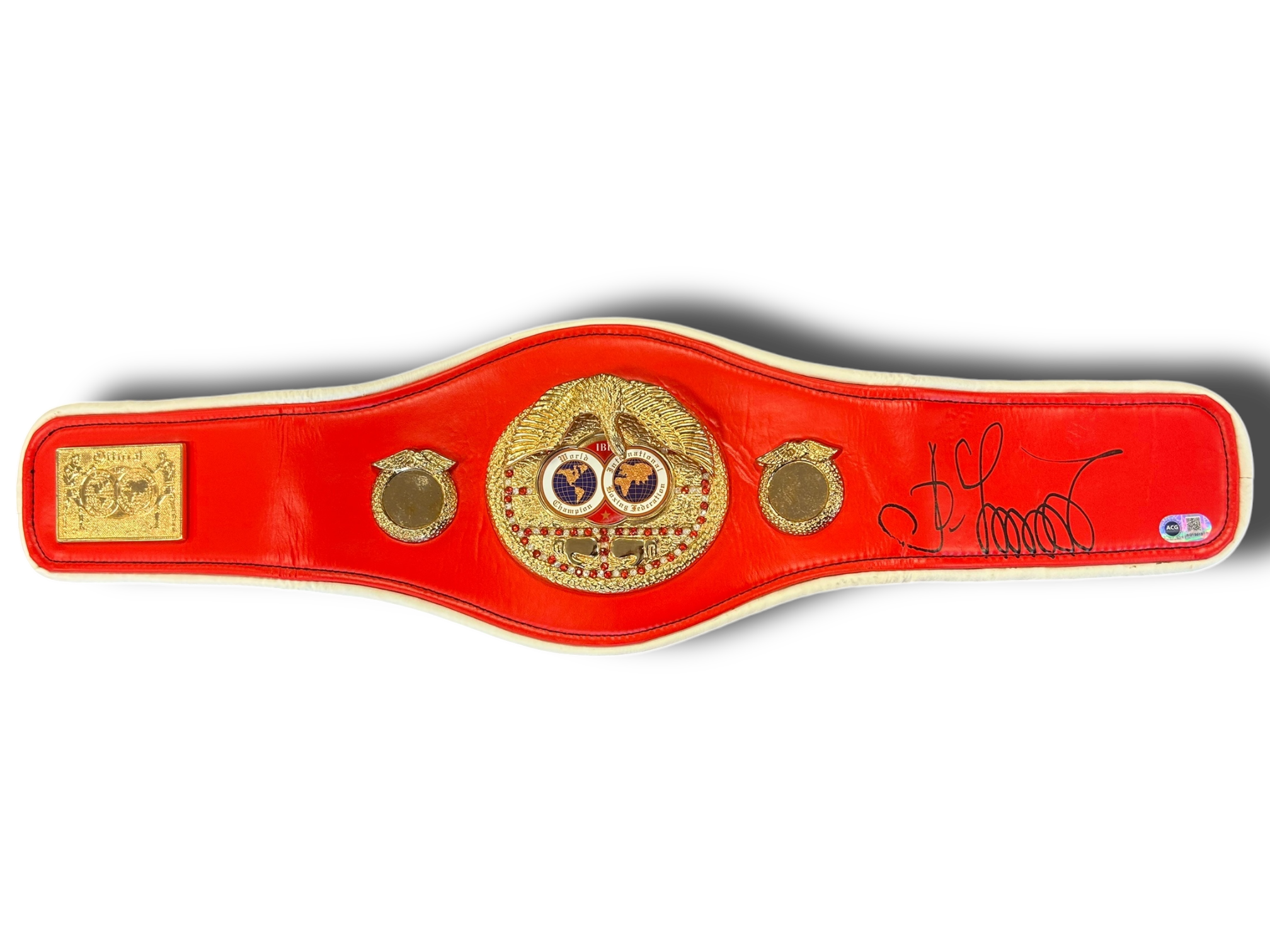 OLEKSANDR USYK SIGNED MINI IBF BOXING BELT (ACG AG15015)