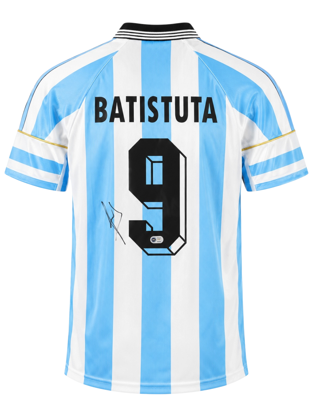 GABRIEL BATISTUTA SIGNED ARGENTINA 1998/00 HOME SHIRT (ACG CERT AG135550)-1
