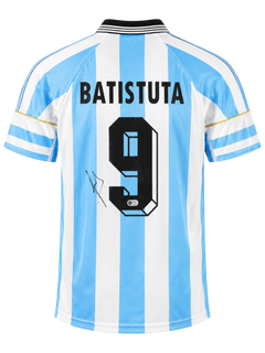 GABRIEL BATISTUTA SIGNED ARGENTINA 1998/00 HOME SHIRT (ACG CERT AG135550)-1