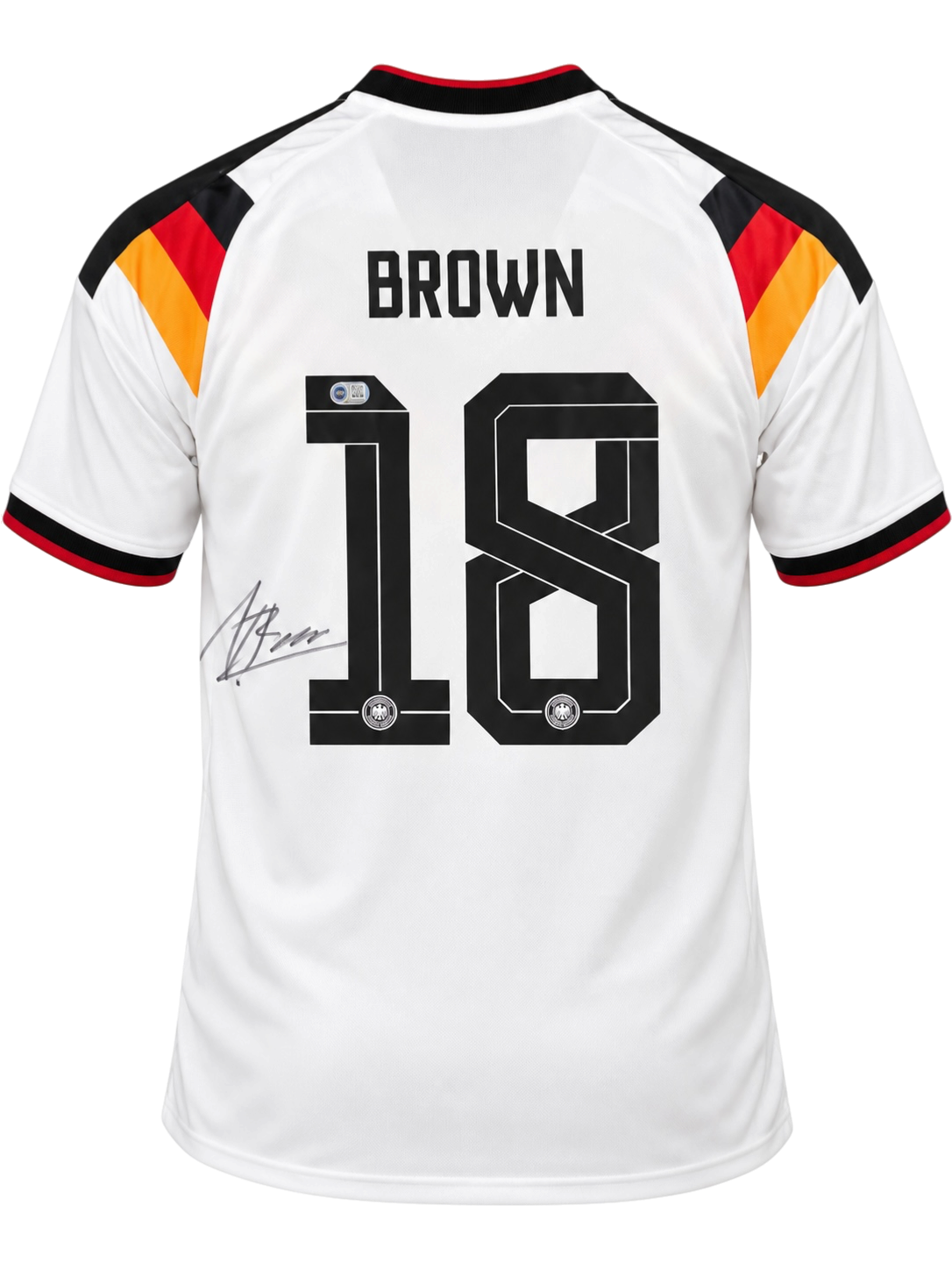 NATHANIEL BROWN SIGNED GERMANY 2026/27 HOME SHIRT (ACG CERT AG19445)-1