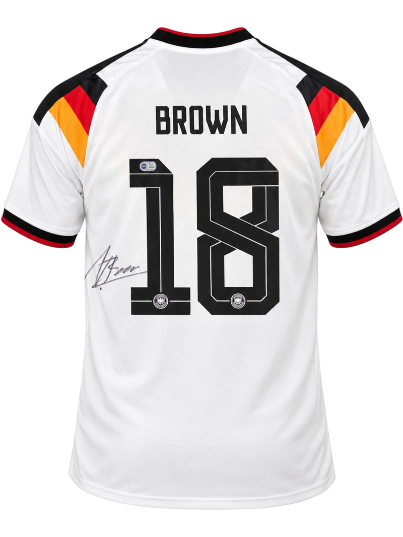NATHANIEL BROWN SIGNED GERMANY 2026/27 HOME SHIRT (ACG CERT AG19445)-1