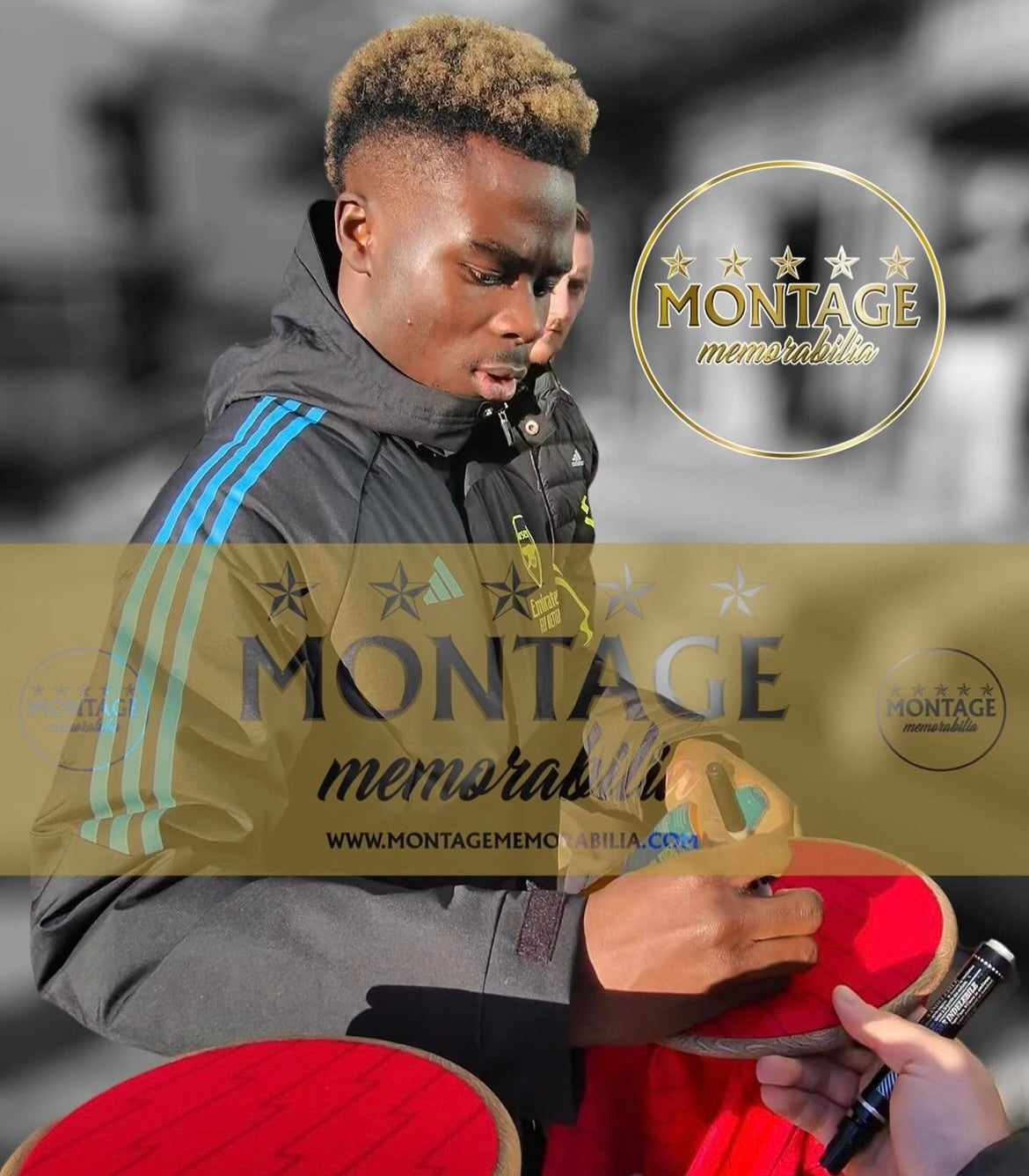 BUKAYO SAKA SIGNED ARSENAL FC 2023/24 HOME SHIRT (ACG CERT AG19310)-2
