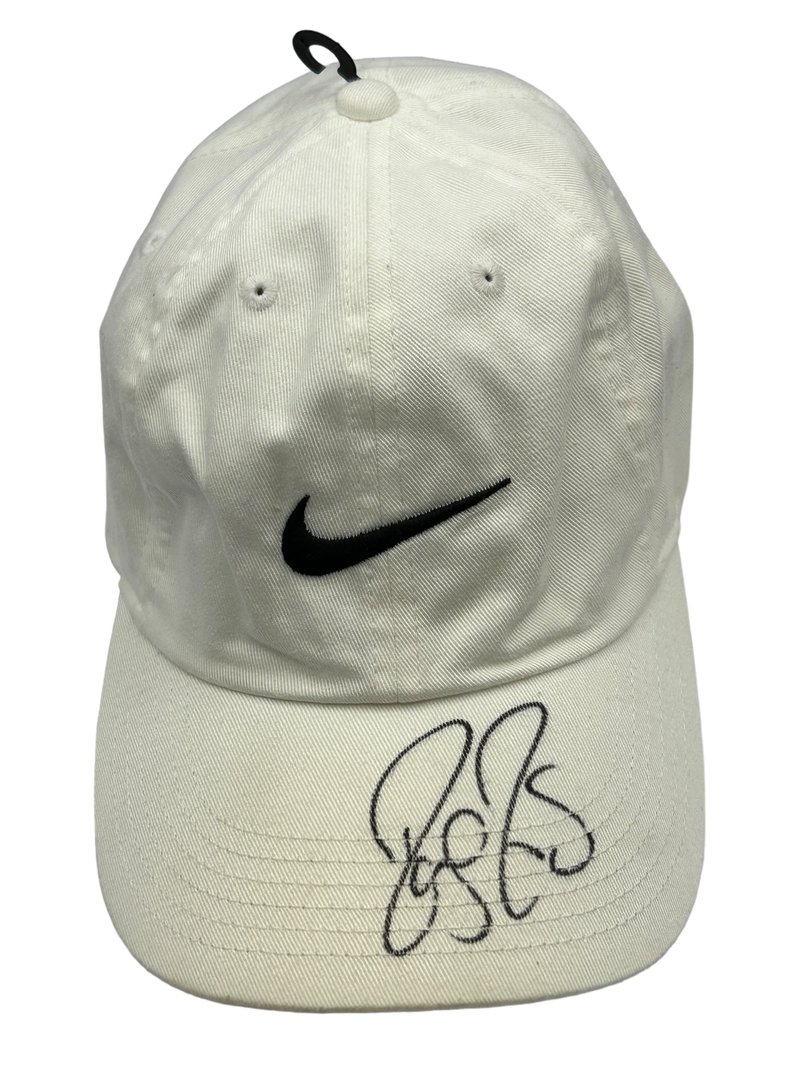 ROGER FEDERER SIGNED WHITE NIKE TENNIS CAP WIMBLEDON (AFTAL COA)-2