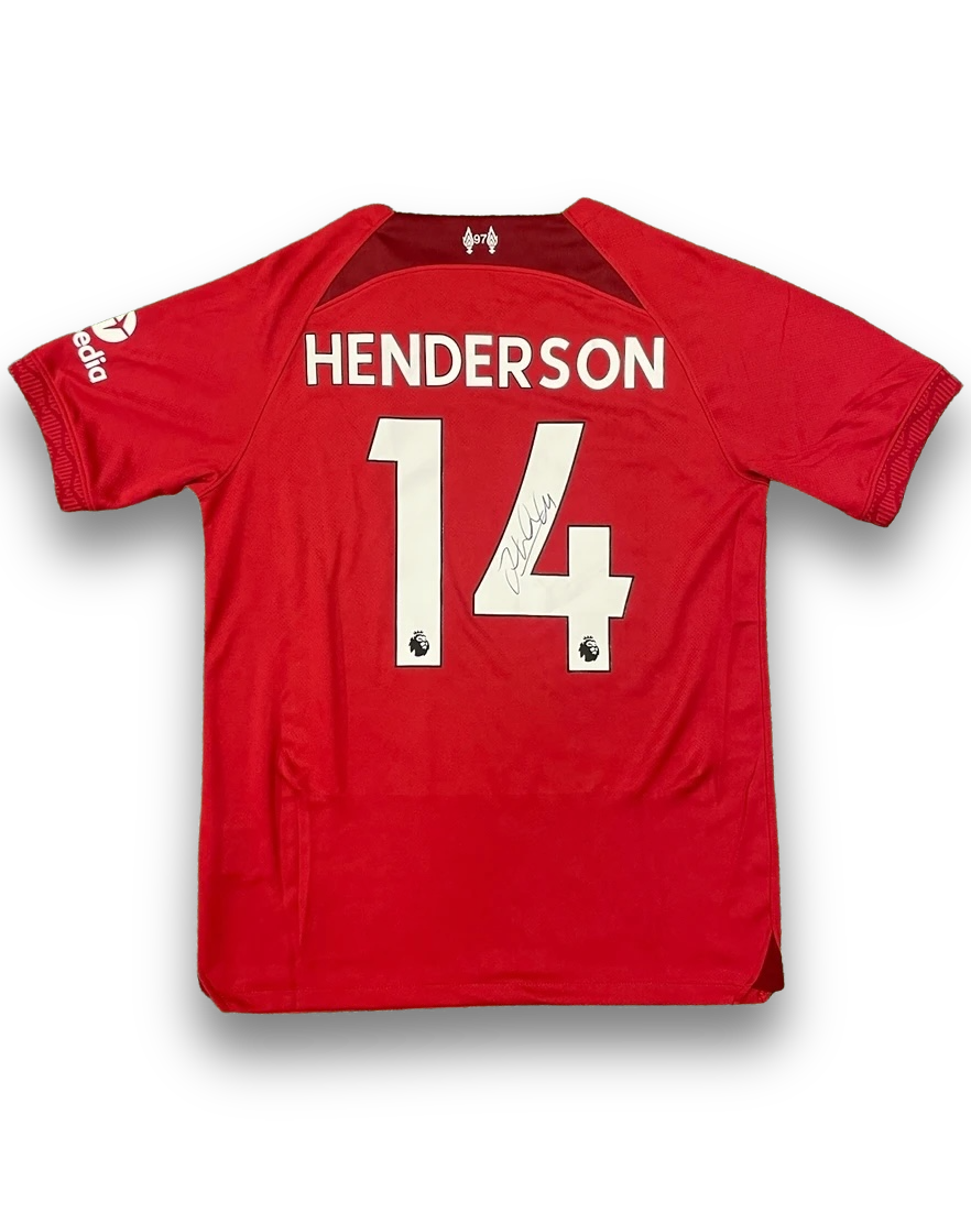 JORDAN HENDERSON SIGNED LIVERPOOL FC 22/23 HOME SHIRT (AFTAL COA)