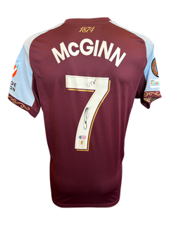 JOHN MCGINN SIGNED 25/26 ASTON VILLA HOME UEL SHIRT (ACG CERT AG19080)-1