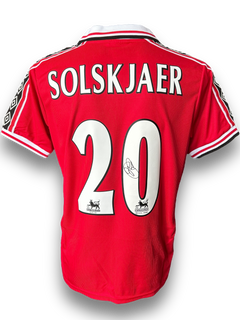 OLE GUNNER SOLSKJAER SIGNED 1999/20 MANCHESTER UTD HOME SHIRT (AFTAL COA)-1