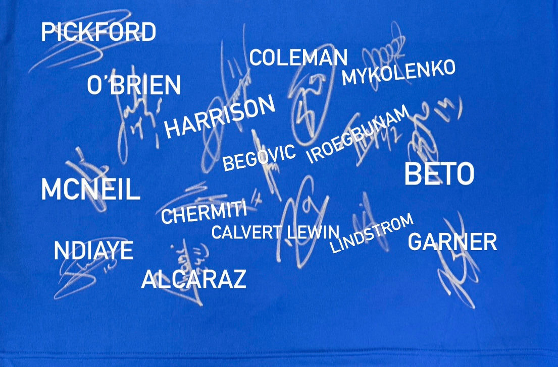 EVERTON FC SQUAD SIGNED GOODISON 25 2024/25 HOME SHIRT (ACG CERT AG19319)-2