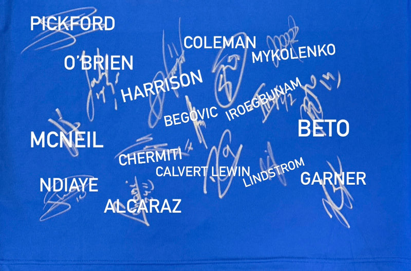 EVERTON FC SQUAD SIGNED GOODISON 25 2024/25 HOME SHIRT (ACG CERT AG19319)-2