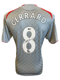 STEVEN GERRARD SIGNED LIVERPOOL FC 2008/09 AWAY SHIRT (ACG CERT AG135931)-1