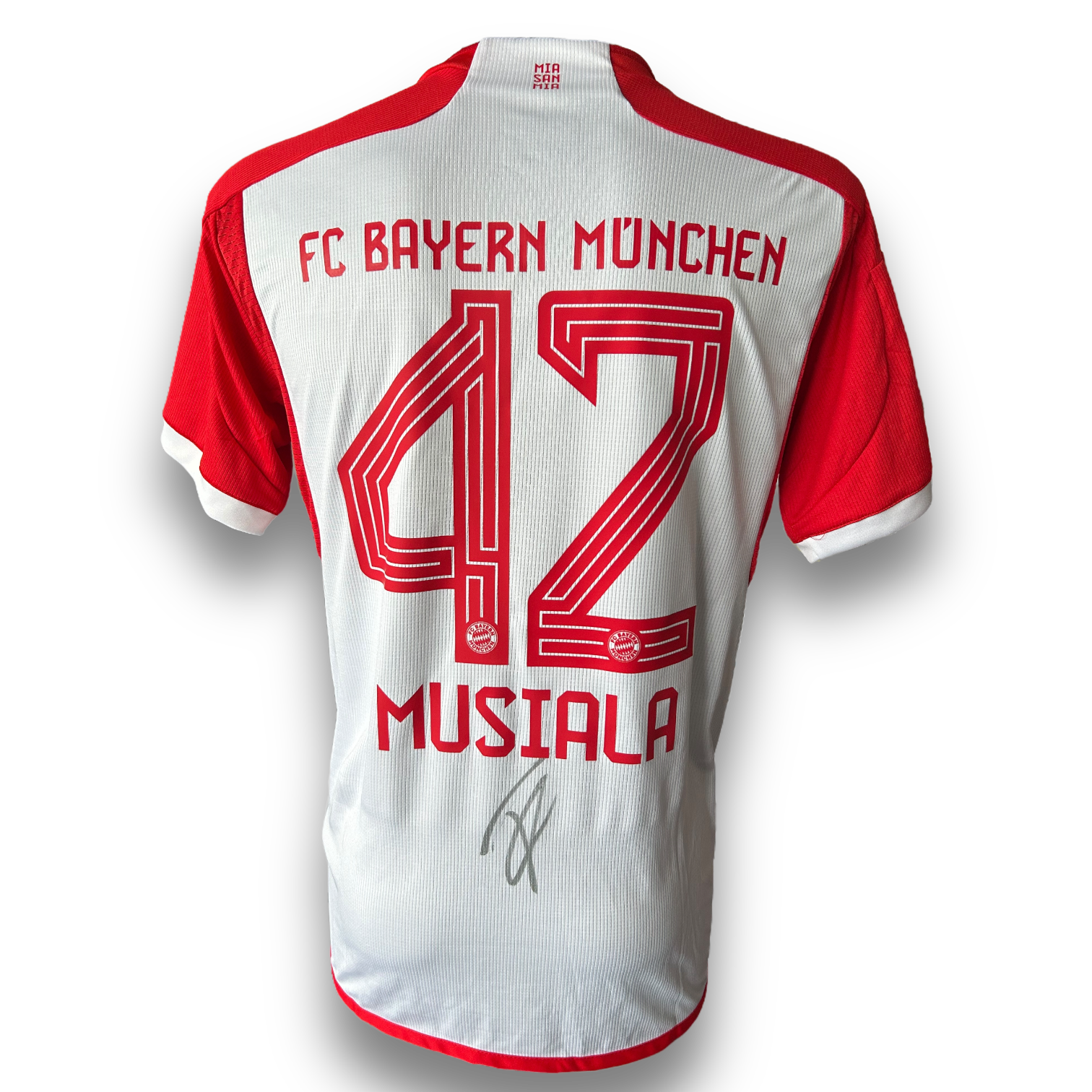 JAMAL MUSIALA SIGNED FC BAYERN MUNCHEN 2023/24 HOME SHIRT (AFTAL COA)