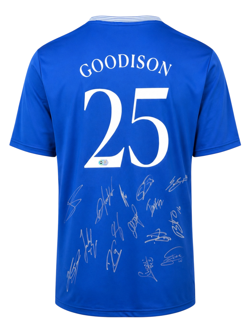 EVERTON FC SQUAD SIGNED GOODISON 25 2024/25 HOME SHIRT (ACG CERT AG19320)-1