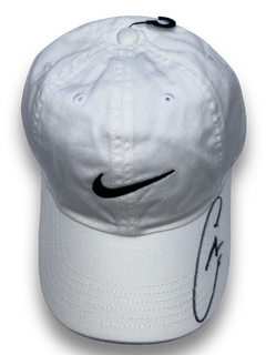 CARLOS ALCARAZ SIGNED WHITE NIKE TENNIS CAP WIMBLEDON (ACG CERT AG17611)-3