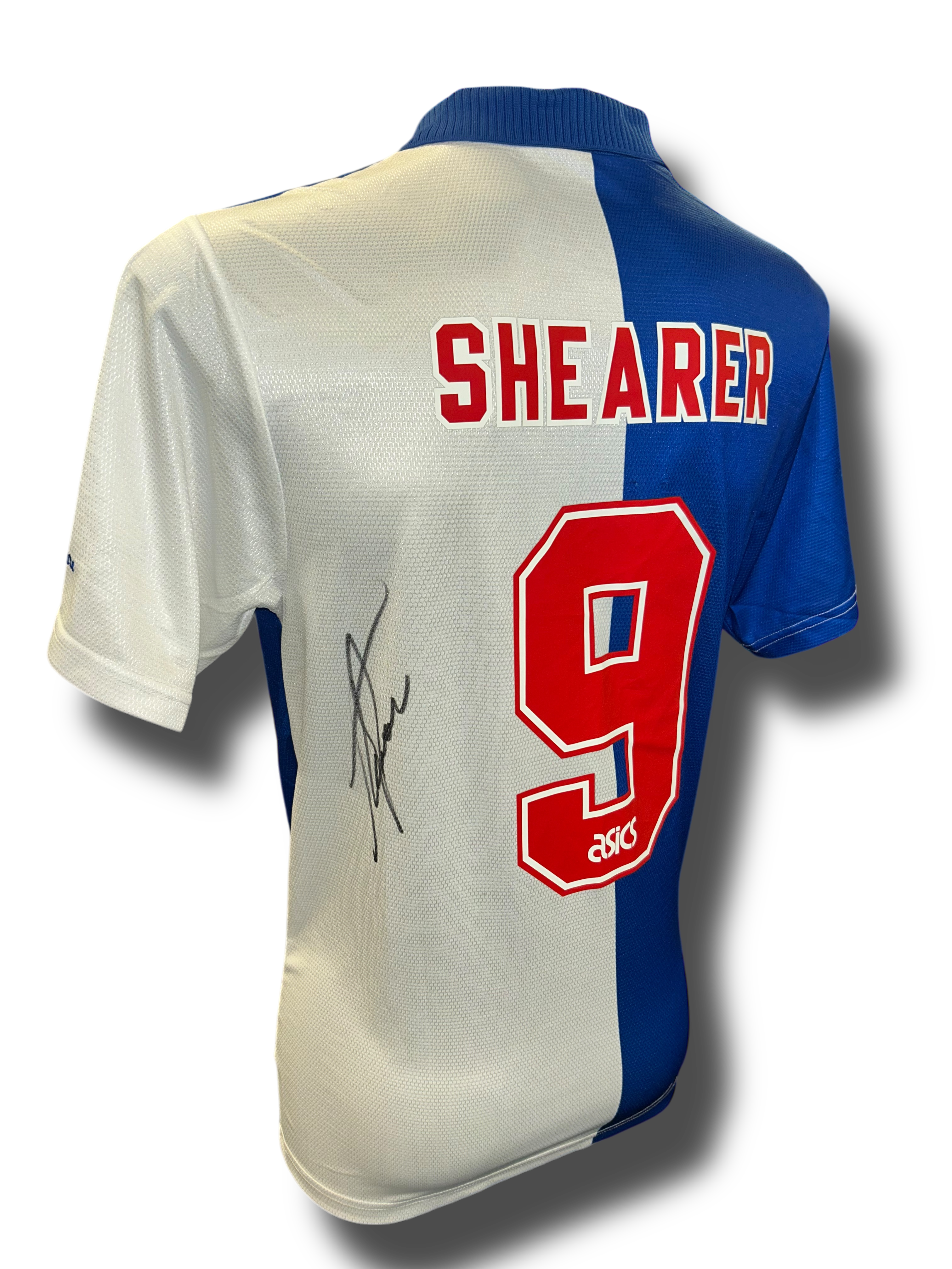 ALAN SHEARER SIGNED BLACKBURN ROVERS 1995 LEAGUE WINNERS SHIRT (AFTAL COA)