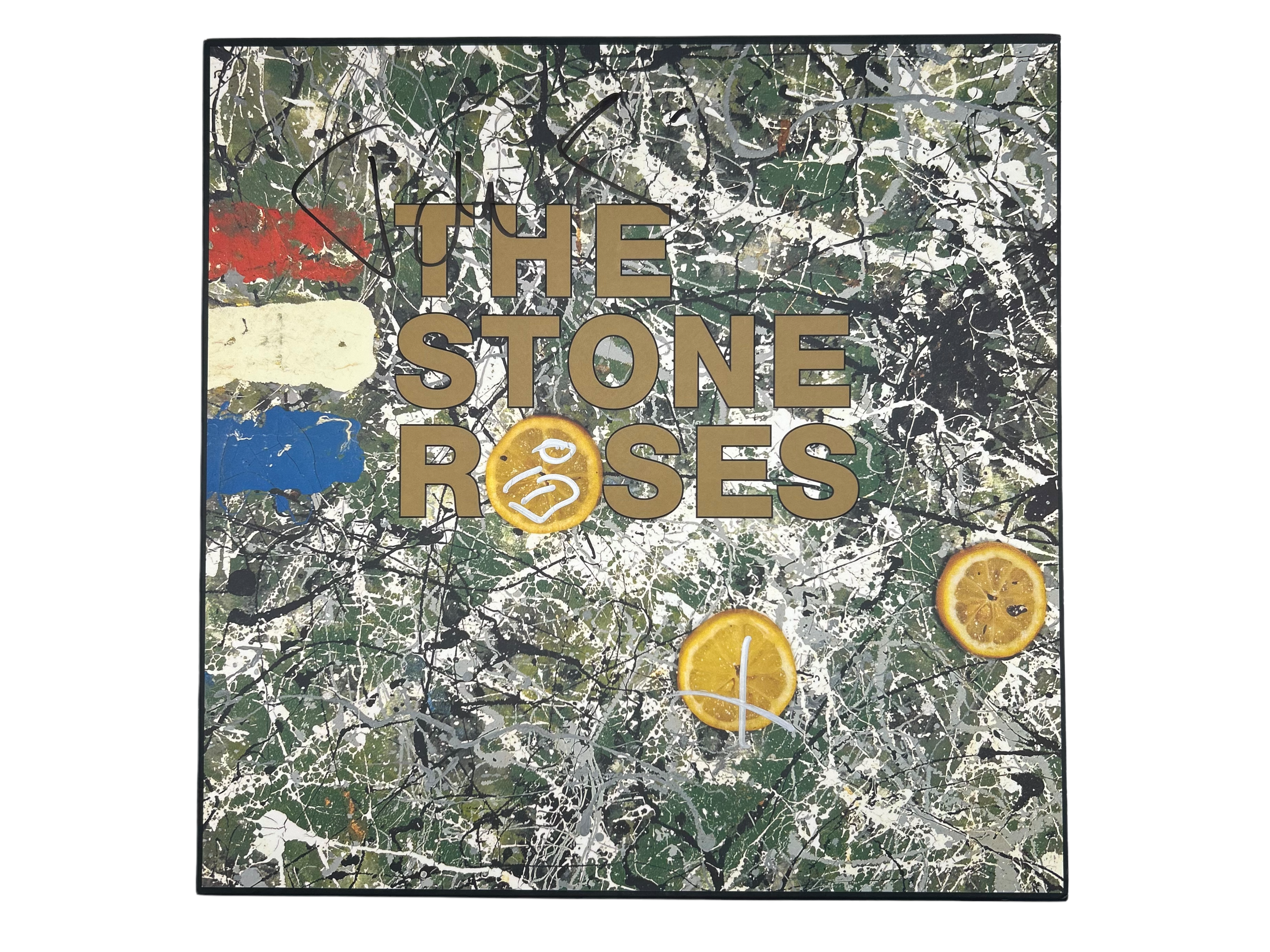 IAN BROWN & JOHN SQUIRE SIGNED THE STONE ROSES ALBUM 12” VINYL 2 (AFTAL COA)