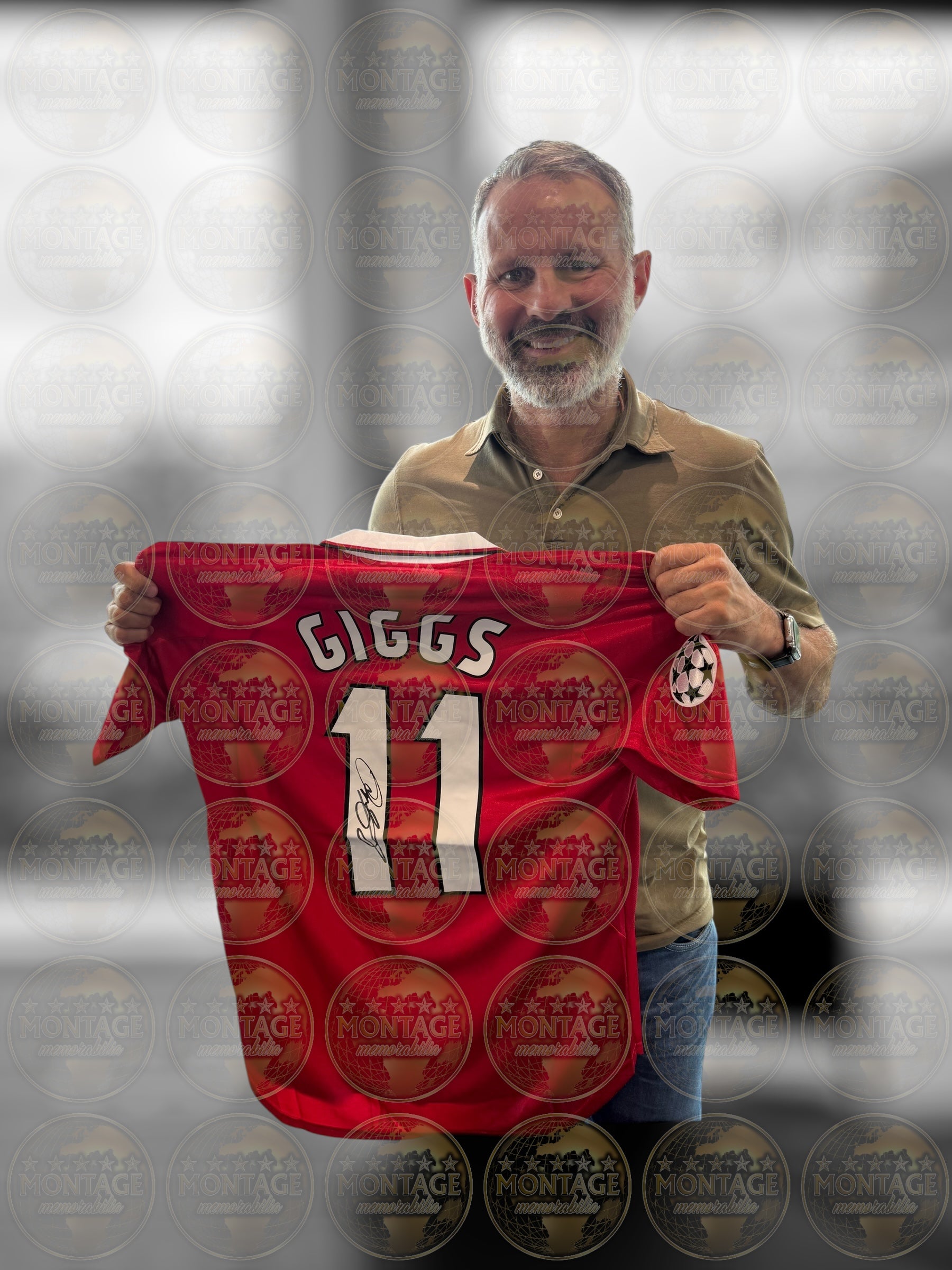 RYAN GIGGS SIGNED MANCHESTER UNITED 1999 UCL HOME SHIRT (ACG CERT AG16616)