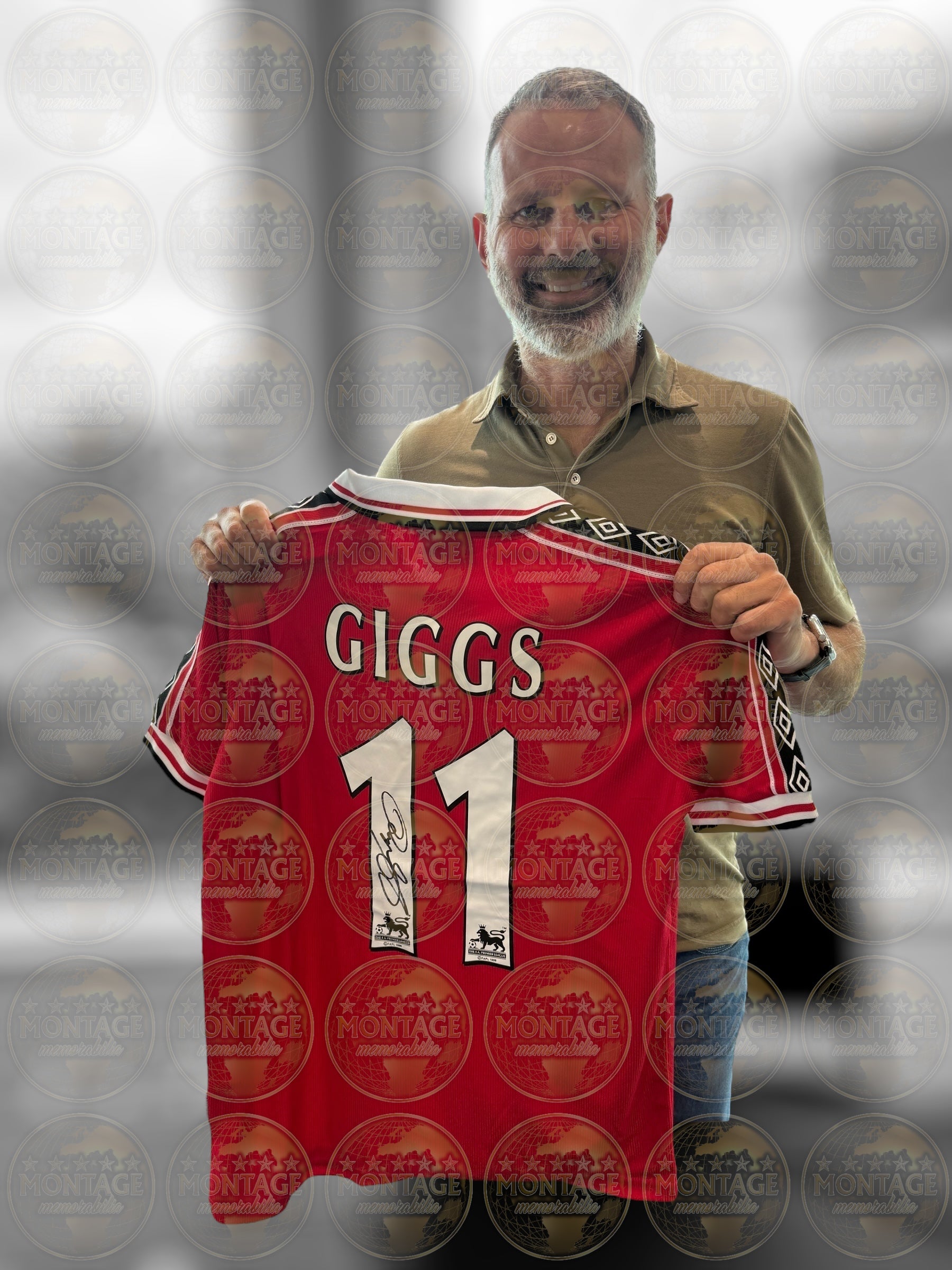 RYAN GIGGS SIGNED MANCHESTER UNITED 1998/00 HOME SHIRT (ACG CERT AG16609)-2