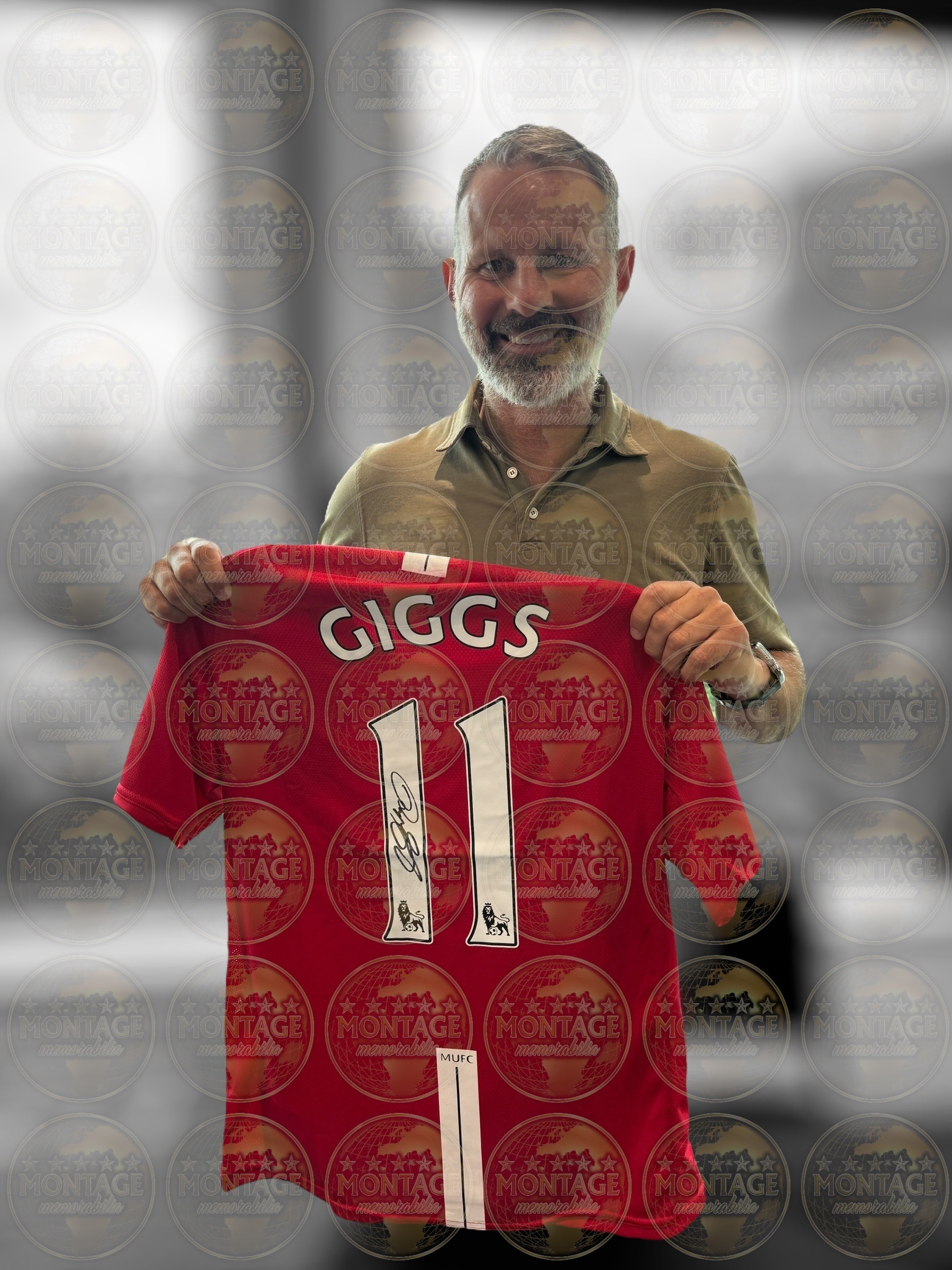 RYAN GIGGS SIGNED MANCHESTER UNITED 2007/08 HOME SHIRT (ACG CERT AG16615)