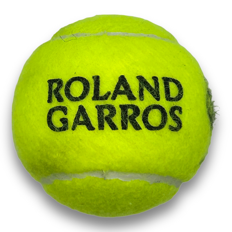 ONS JABEUR SIGNED WILSON 3 ROLAND GARROS TENNIS BALL (ACG CERT) 2-2