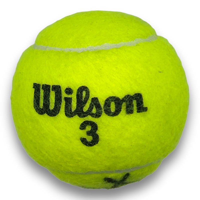 ONS JABEUR SIGNED WILSON 3 ROLAND GARROS TENNIS BALL (ACG CERT) 2-3