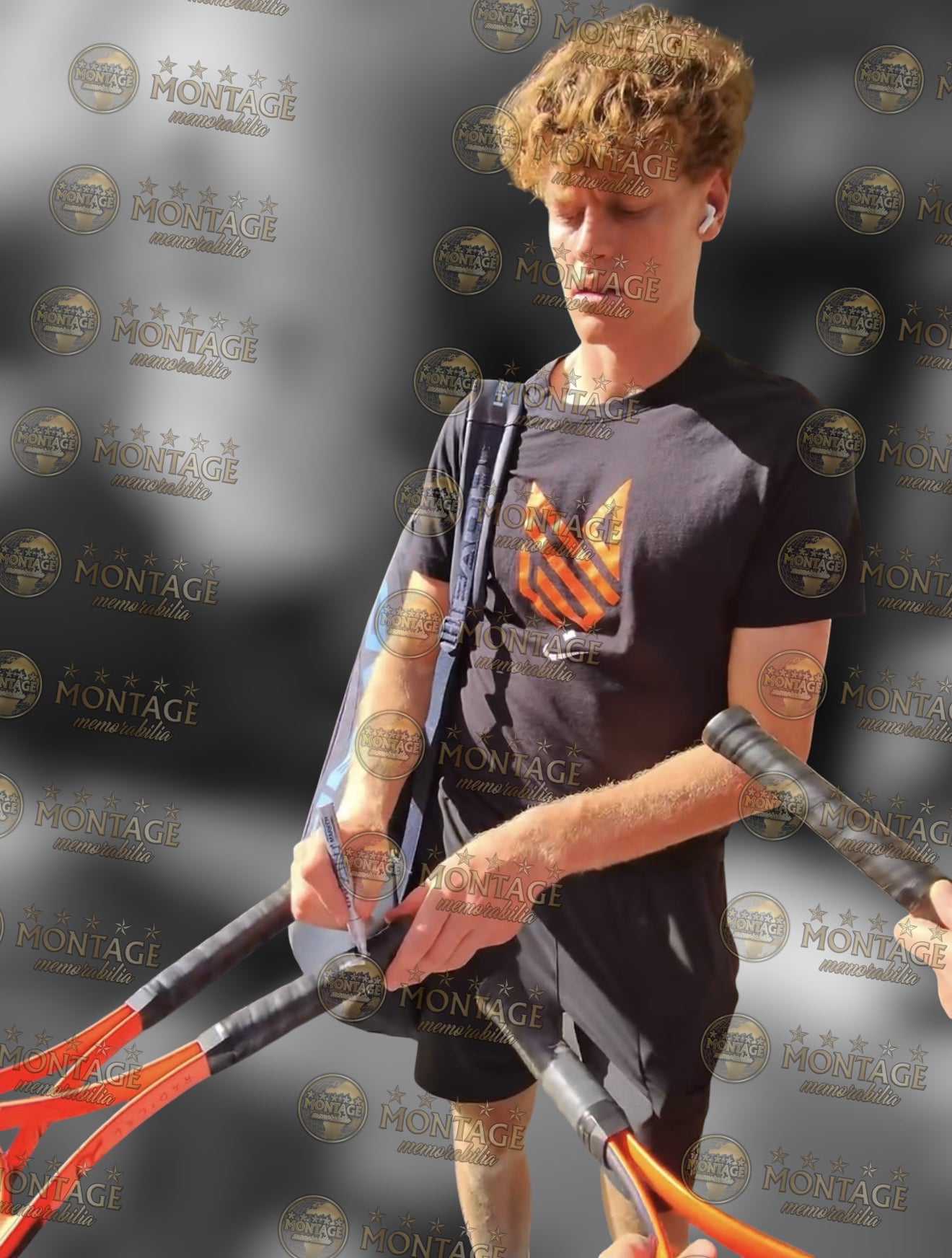 JANNIK SINNER SIGNED RED HEAD ATTITUDE TENNIS RACKET (ACG CERT AG19132)