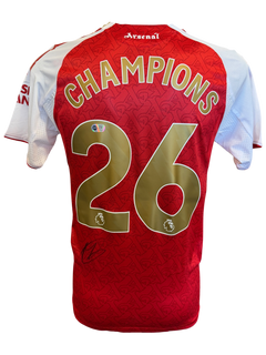 MARTIN ODEGAARD SIGNED ARSENAL CHAMPIONS 25/26 HOME SHIRT (ACG CERT AG19182)-1