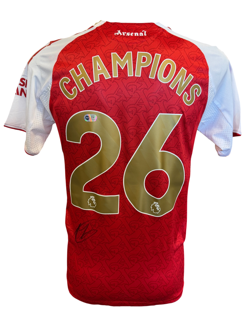 MARTIN ODEGAARD SIGNED ARSENAL CHAMPIONS 25/26 HOME SHIRT (ACG CERT AG19182)-1